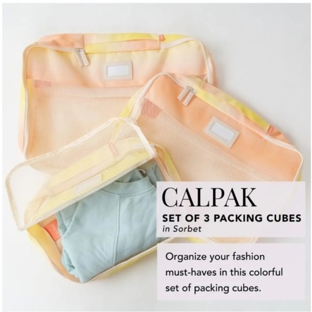NWOT 3pk packing cubes sorbet 🌅